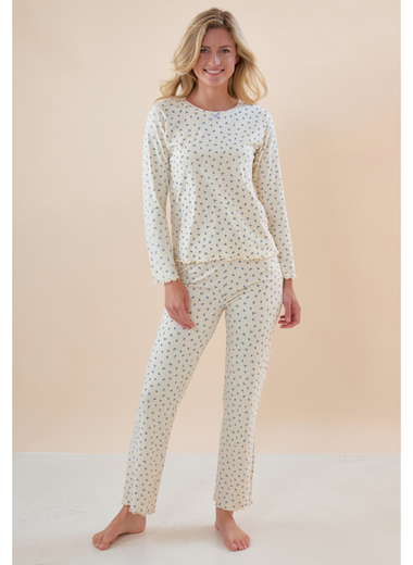 Emma Pyjamas Women Rosebuds Blue