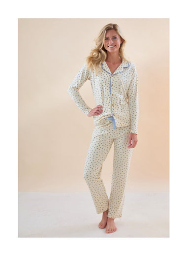 Donna Classic Pyjamas Women Rosebud Blue
