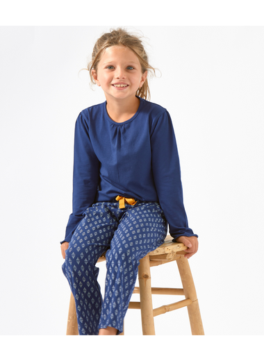 Girls Pyjamas ( Blue Triangle Dots )
