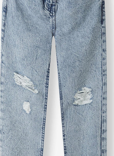 Girls Ripped Mom Jean