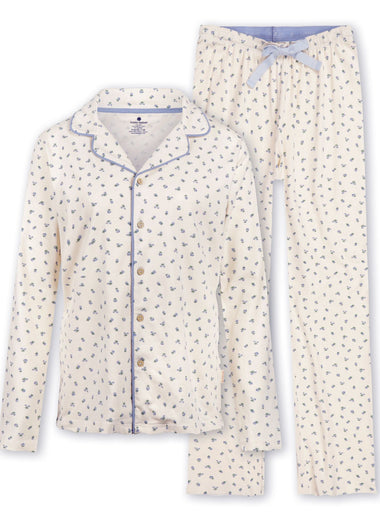 Donna Classic Pyjamas Girls Rosebud Blue