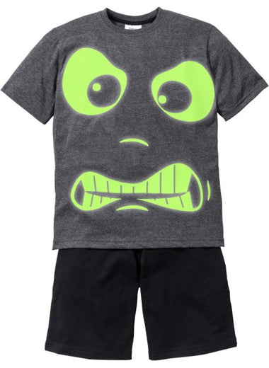 Boys shorty (2-piece set) "GLOW IN THE DARK"