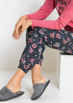 Comfortable pajama suit with floral pants