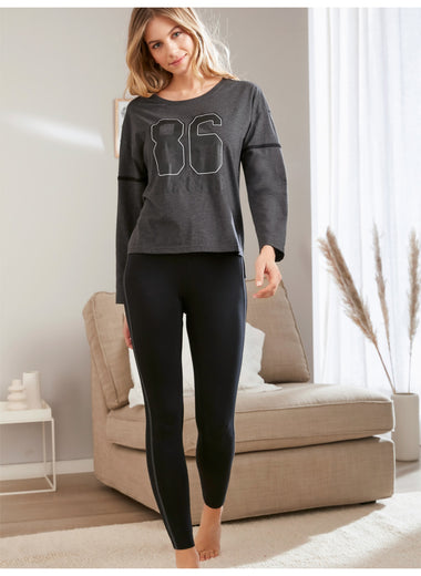 Pajamas with oversized shirt