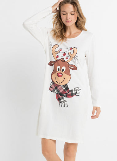 Cozy nightgown with matching gift pouch