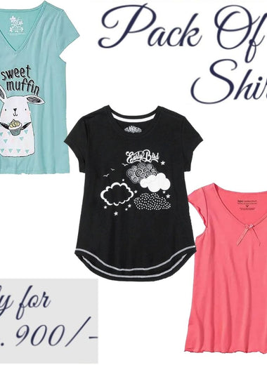 Pack Of 3 Sleep Tshirts