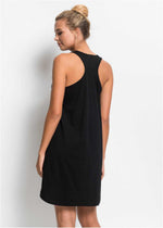 Modern nightgown with a beautiful back solution