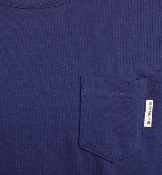 jamie pyjamas boys large check navy blue