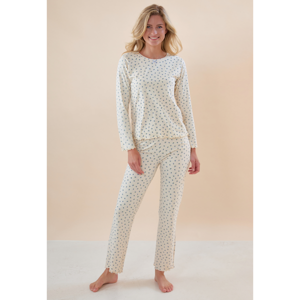 Emma Pyjamas Women Rosebuds Blue