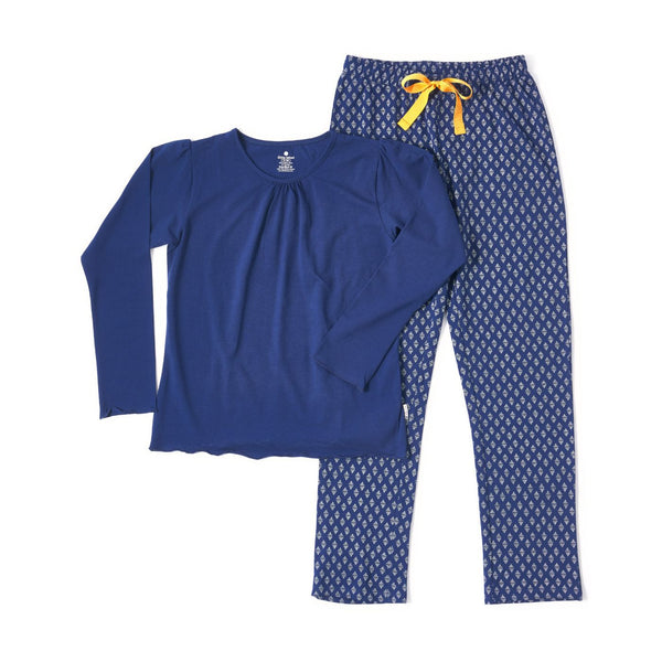 Women Pyjamas ( Blue Triangle Dots )