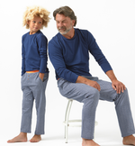 Oliver Men Pyjamas Blue White Check