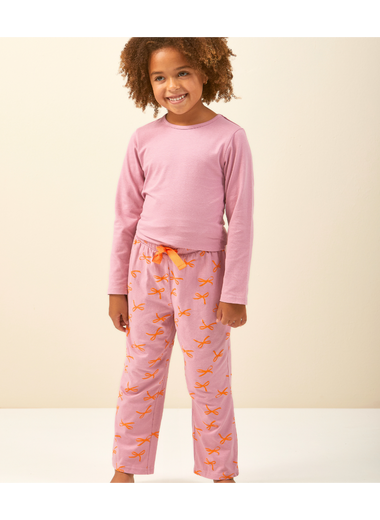 Girls Pyjamas ( Pink Bow )