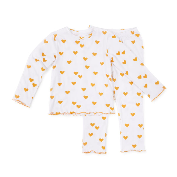 Girls Pyjamas (White Hearts)