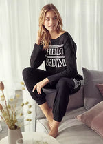 ’Hello Bedtime’ Slogan Pajamas