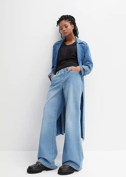 Combinable T-shirt with pocket and wide neckline(Black)