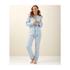 Classic Women Pyjamas ( Light Blue Hearts )