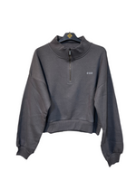 Women Quarter Zipped Sweatshirt (Grey)