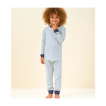 Boys Pyjamas (Cream Blue Striped)