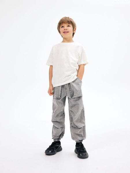 Boys Cotton Parachute Pants