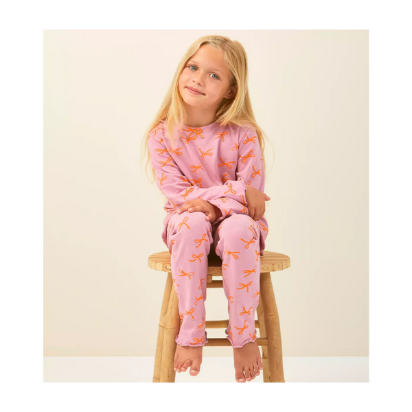 Girls Pyjamas (Pink Bow)