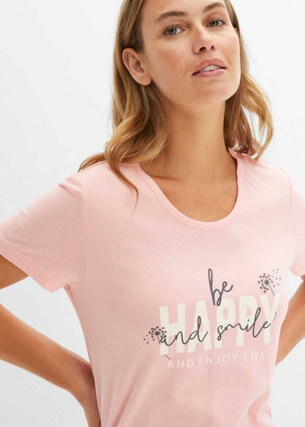 Comfortable shorty set with floral print