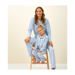 Classic Girls Pyjamas ( Light Blue Hearts )