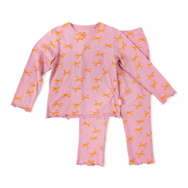 Girls Pyjamas (Pink Bow)