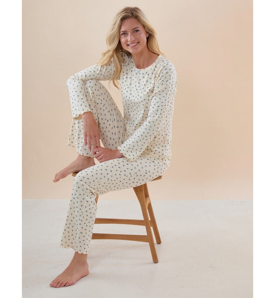 Emma Pyjamas Women Rosebuds Blue