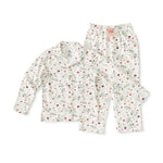 Classic Girls Pyjamas ( White Flowers )