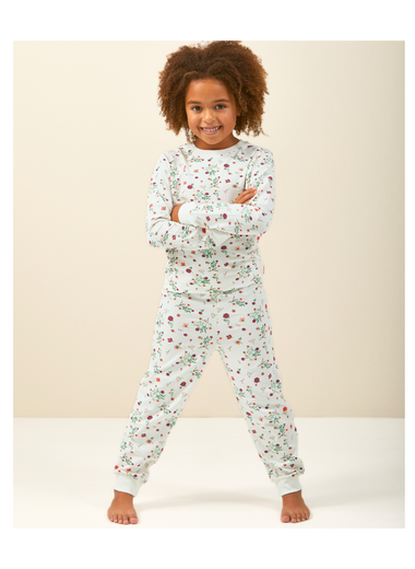 Girls Pyjamas (White Flowers)