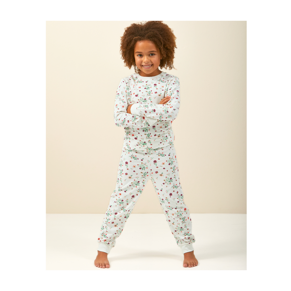 Girls Pyjamas (White Flowers)