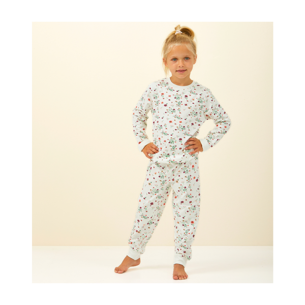 Girls Pyjamas (White Flowers)