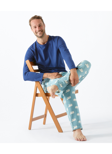 Oliver Pyjamas Men Blue Polor Bear