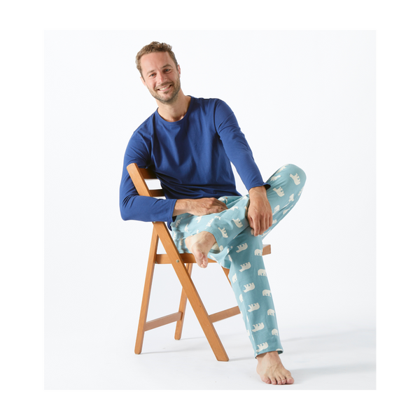 Oliver Pyjamas Men Blue Polor Bear