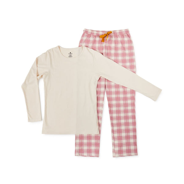 Women Pyjamas ( Large Pink Checks )