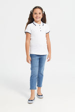 Girls Blue Basic 5 Pocket Jeans