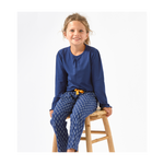 Girls Pyjamas ( Blue Triangle Dots )