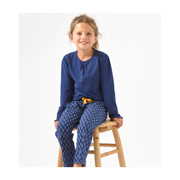 Girls Pyjamas ( Blue Triangle Dots )