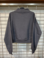 Women Quarter Zipped Sweatshirt (Grey)