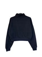 Women Quarter Zipped Sweatshirt (Black)