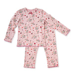 Girls Pyjamas ( lilac Pink Flowers )