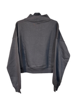 Women Quarter Zipped Sweatshirt (Grey)