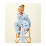 Classic Girls Pyjamas ( Light Blue Hearts )