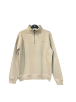 Quarter Zipped Sweatshirt (Beige)