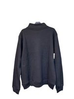 Quarter Zipped Sweatshirt (Black)