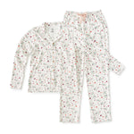 Classic Women Pyjamas ( White Flowers )