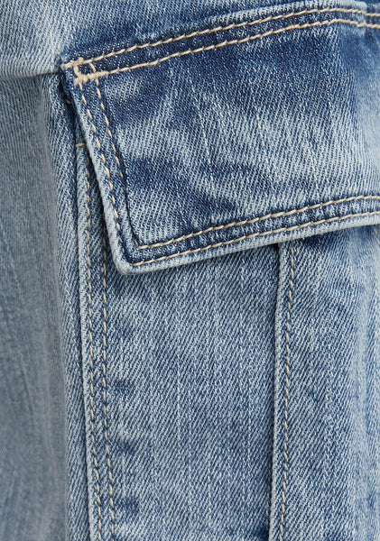 Boys Plain Cargo Fit Jeans