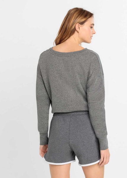 Long sleeved shorty set with hot pants