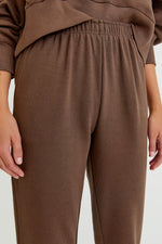 PULL&BEAR BASIC COLORED JOGGERS(BROWN)