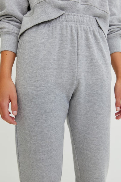 PULL&BEAR BASIC COLORED JOGGERS(GREY MARL)